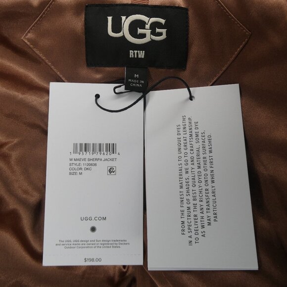UGG W Marve Sherpa Jacket Women's Size‎ - Picture 4 of 7